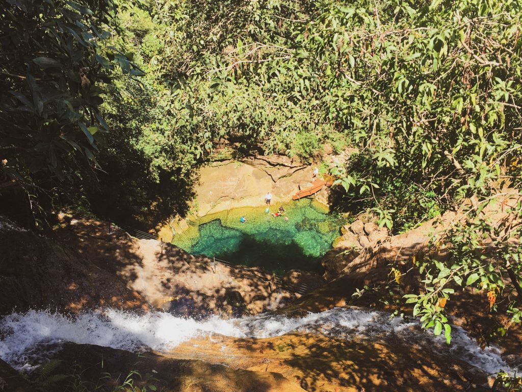 Poço Azul visto de cima