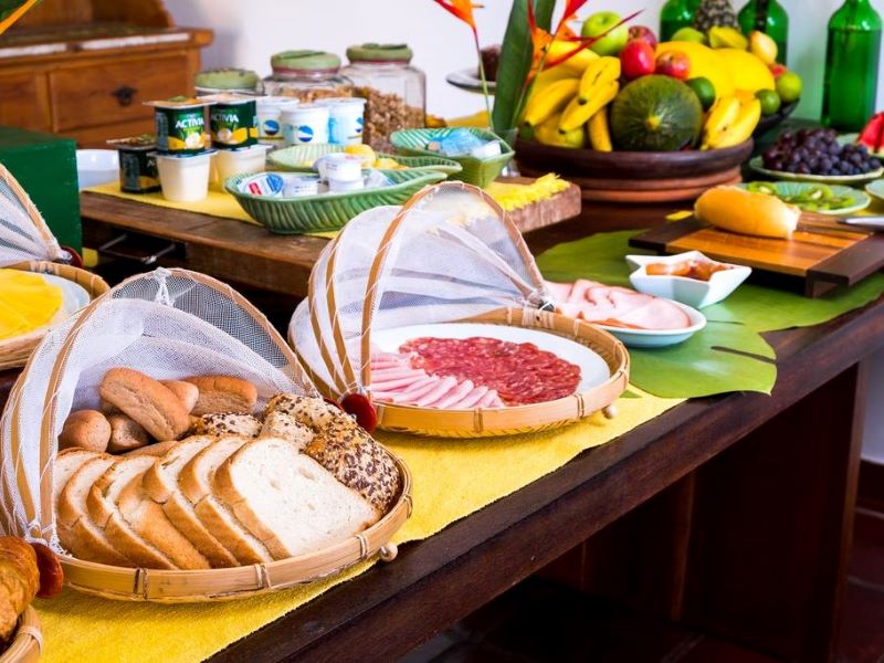 Café da manhã do Boutique Hotel Carpe-Diem, em Paraty