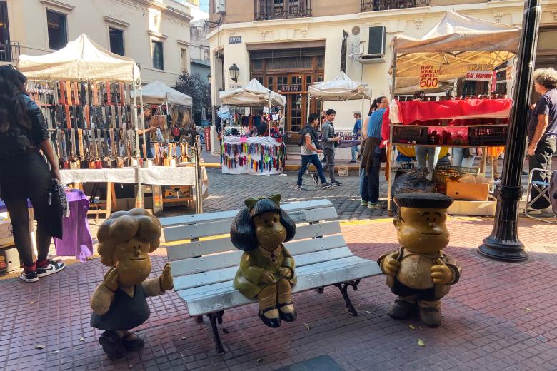 Estátua da Mafalda em San Telmo, Buenos Aires