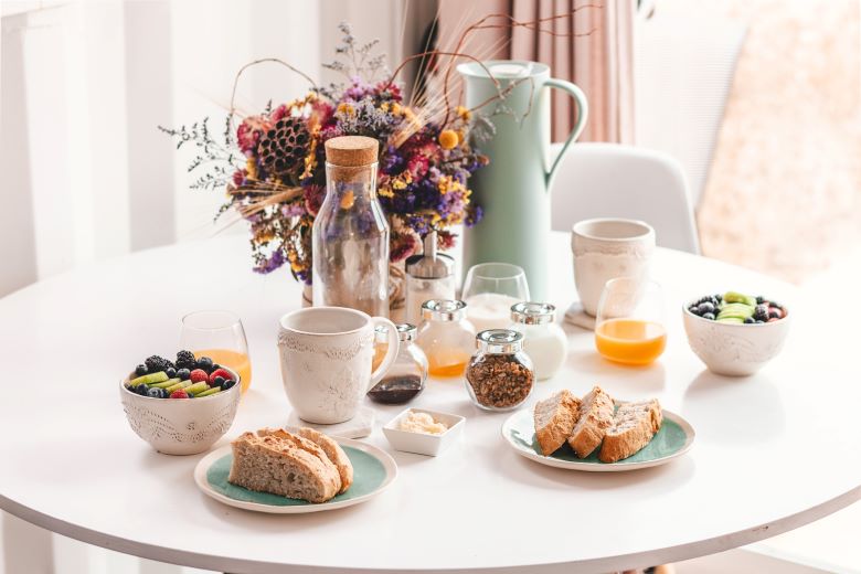 Mesa de café da manhã