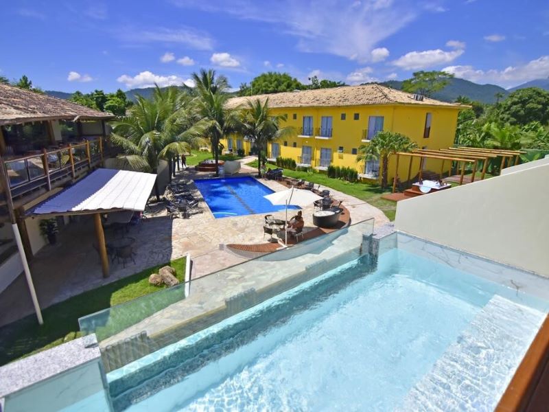 Suíte presidencial com piscina privativa no Imperatriz Paraty Hotel