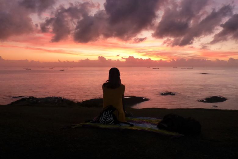 Nascer do sol no Morro do Moreno