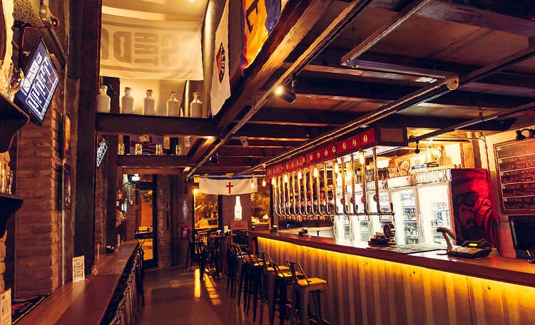 Bar de um pub