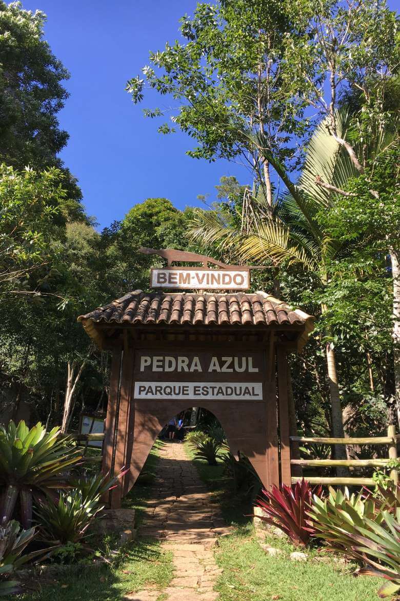 Entrada do Parque Estadual da Pedra Azul