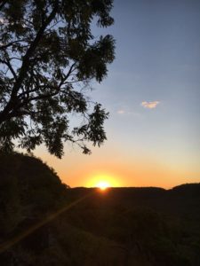 Por do sol no mirante do Portal da Chapada das Mesas