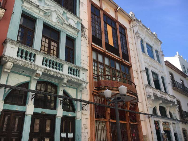 Prédios da Rua Bom Jesus em Recife Antigo