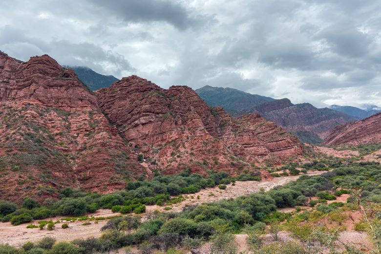 Paisagem da Quebrada de las Conchas, em Salta